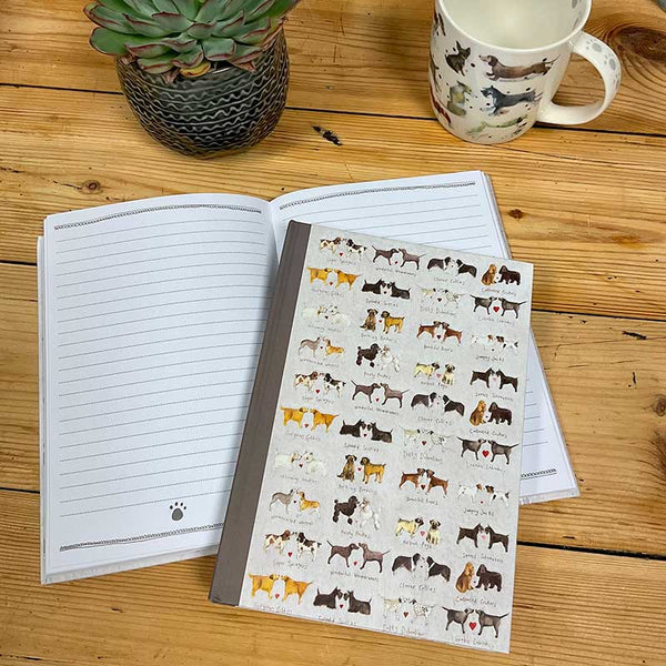 SHB01 Delightful Dogs Small Hardback Journal By Alex Clark Art