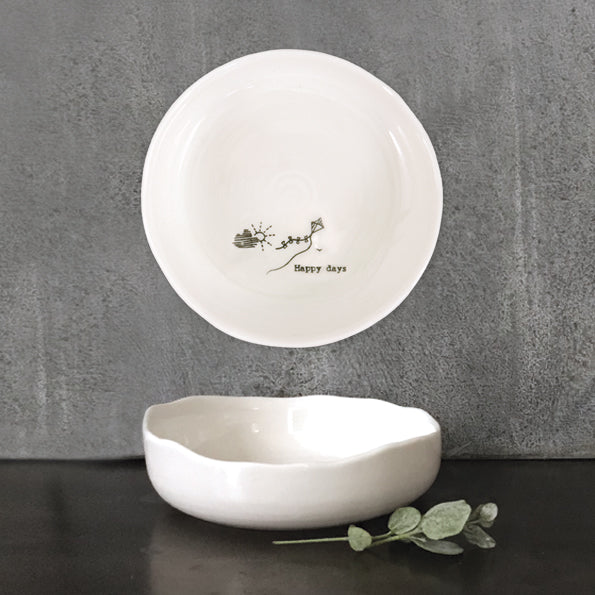 6049 'Happy Days' - Trinket Dish By East of India