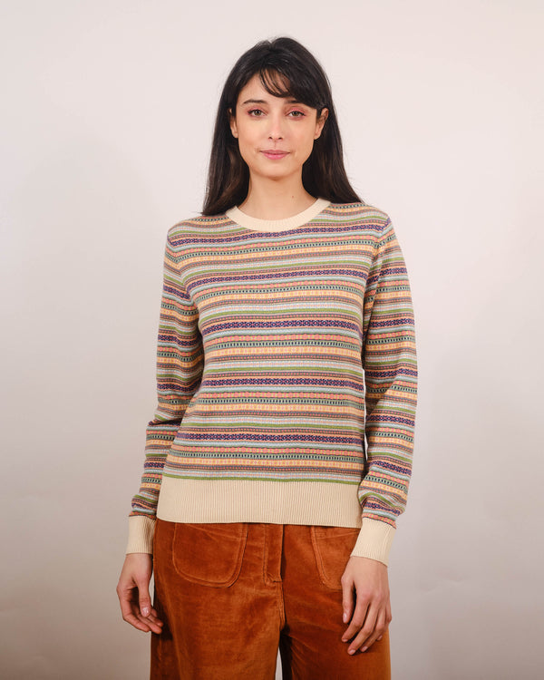 Basic Crew in Orkney Fairisle Multi