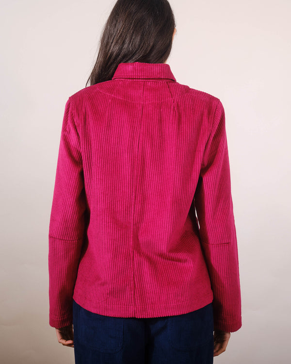 Chore Jacket in Cerise Jumbo Cord