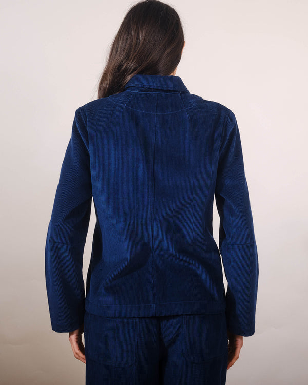 Chore Jacket in Navy Jumbo Cord