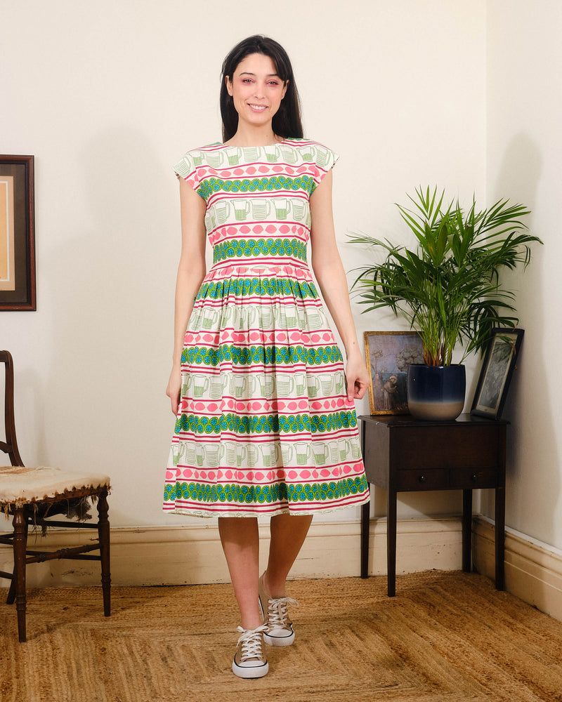 Gina Dress in Lemonade Print