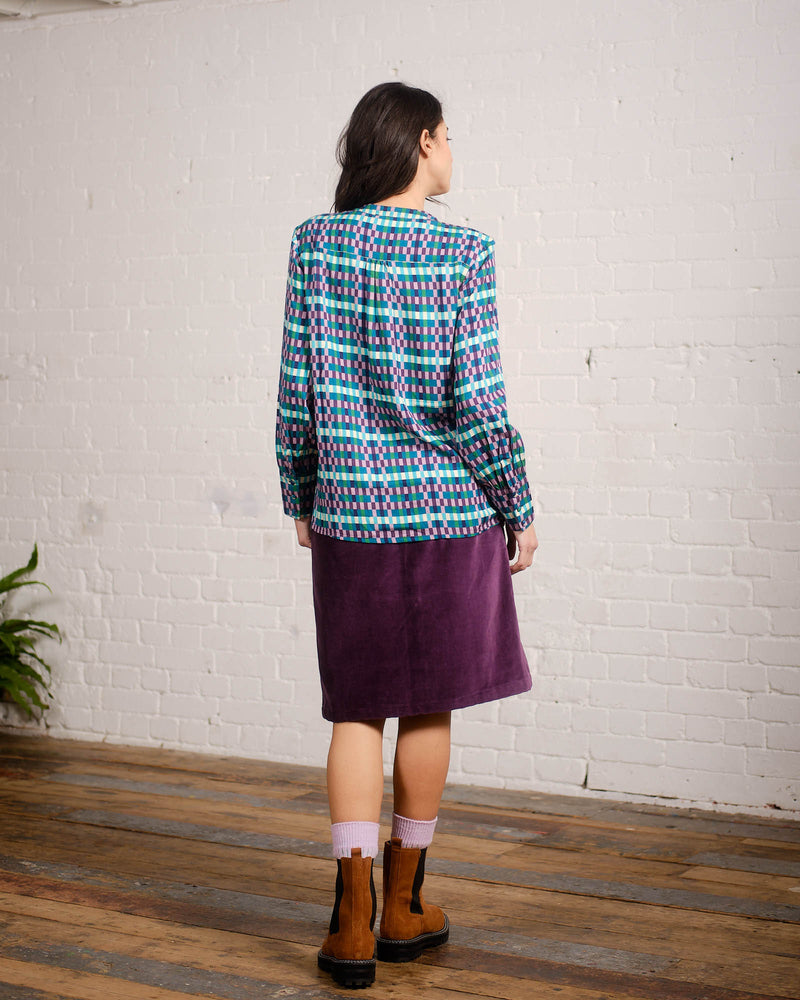 Joplin Top in Checks Print