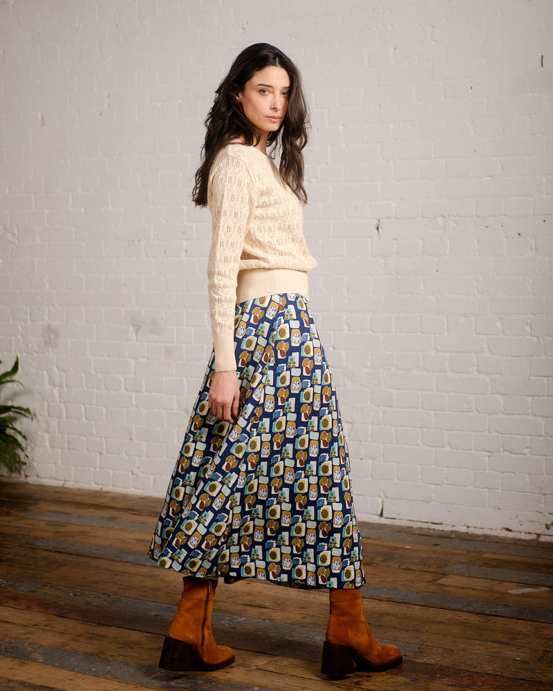 Lorna Skirt in Atomic Flower Print