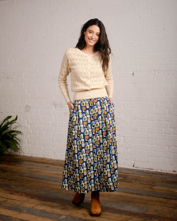 Lorna Skirt in Atomic Flower Print