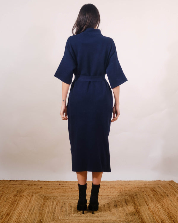 Miami Knit Dress in Navy