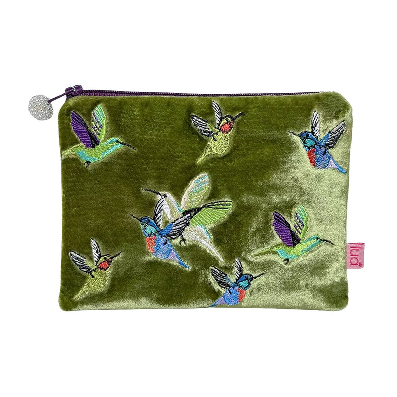 PU240 Olive Hummingbird Purse By Lua