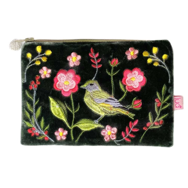 PU309 Dark Sage Greenfinch Purse By Lua