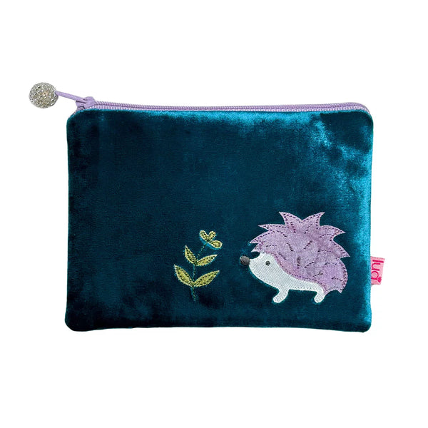 PU352 Dark Turquoise Hedgehog Purse By Lua