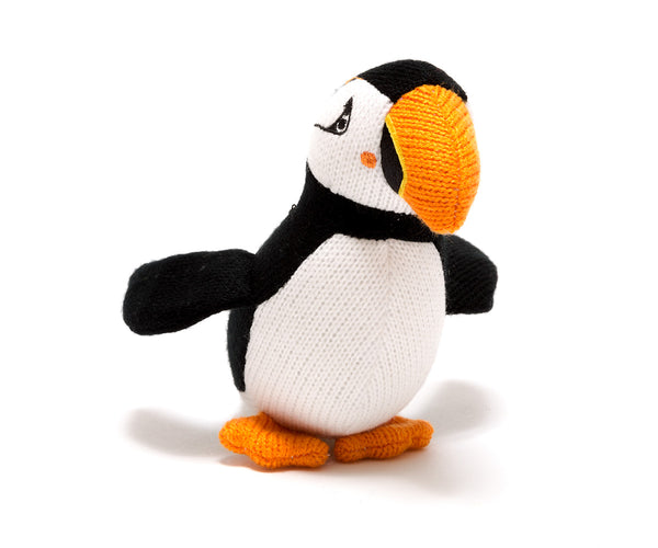 BY5435 Knitted Puffin Baby Rattle By Best Years