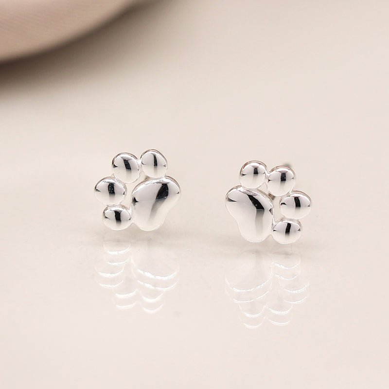 SB1354 Tiny Paw Stud Earrings By Pom