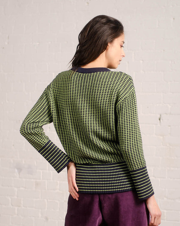 Small Square Sweater in Peridot