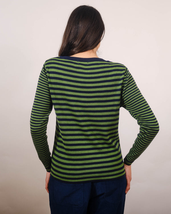 Stripe Sweater in Green