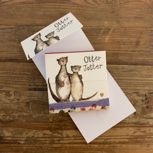 MM38 Otter Jotter Mini Magnetic Notepads By Alex Clark Art