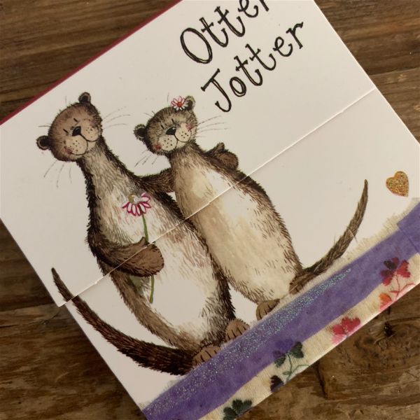 MM38 Otter Jotter Mini Magnetic Notepads By Alex Clark Art