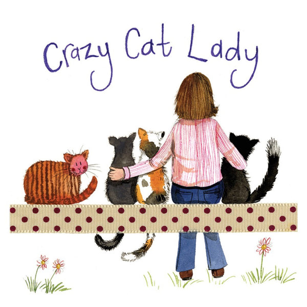 C153 Crazy Cat Lady Coaster By Alex Clark Art