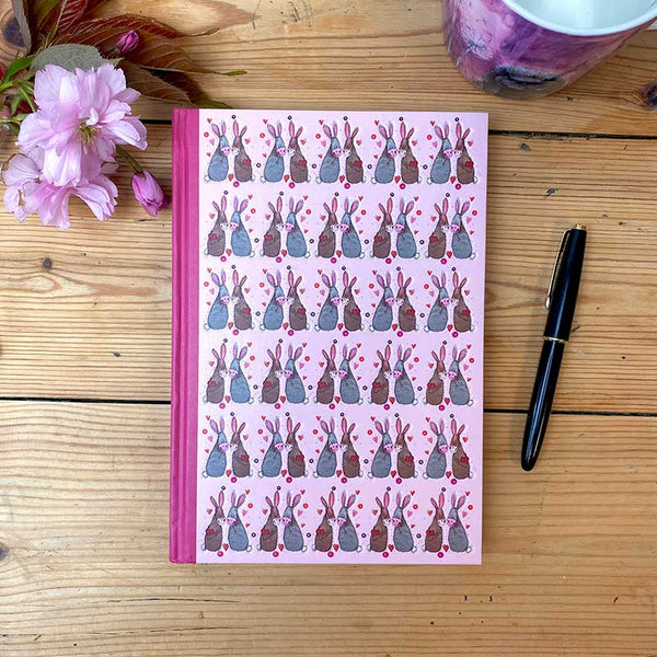 SHB08 Beautiful Bunnies Small Hardback Journal By Alex Clark Art