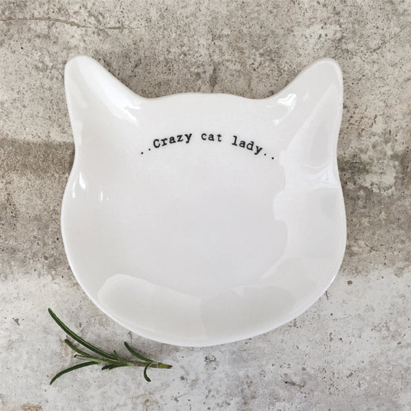 6008 'Crazy Cat Lady' - Trinket Dish By East of India