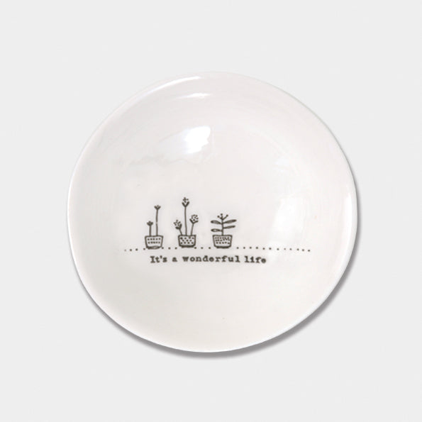 6024 'It's a Wonderful Life' - Trinket Dish By East of India