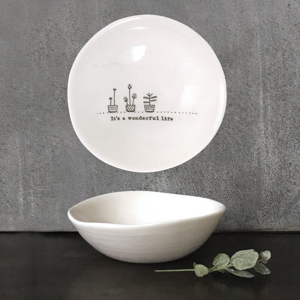 6024 'It's a Wonderful Life' - Trinket Dish By East of India