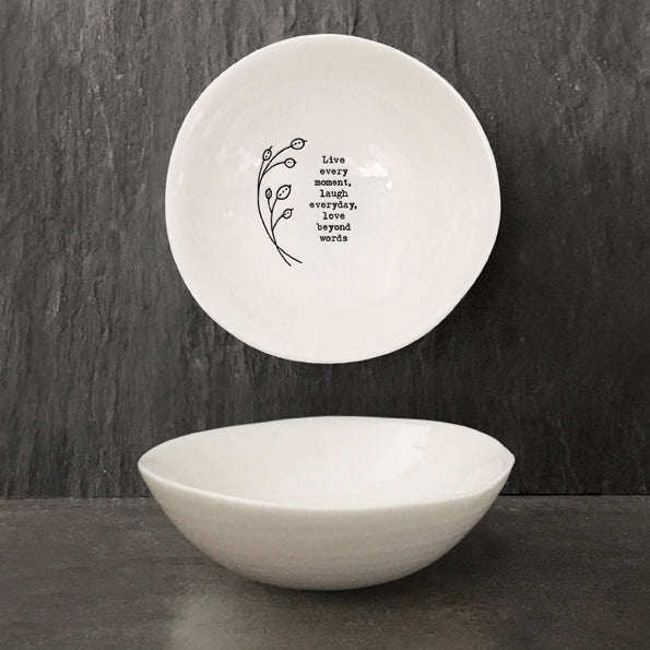 6126 'Live Every Moment' - Trinket Dish By East of India