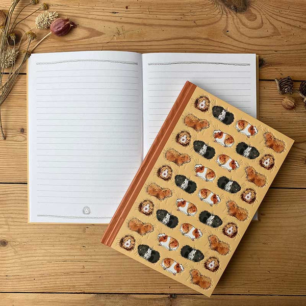 SHB07 Gorgeous Guinea Pigs Small Hardback Journal By Alex Clark Art