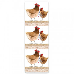 BM63 Spring Chickens Magnetic Bookmark By Alex Clark Art